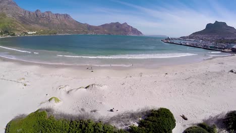 Aerial-view-of-Hout-bay-by-drone