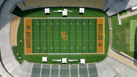 Top-down-aerial-of-McLane-Stadium-football-field-at-Baylor-University