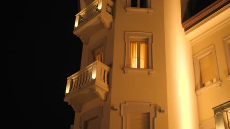 Architectural-Exterior-Of-Grand-Hotel-da-Vinci-In-Cesenatico,-Italy