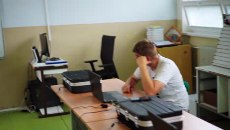 Students-Inside-A-Classroom-Of-A-Vocational-School-In-Slovakia--