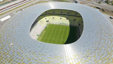 Drone-Circling-Above-Stadion-Gdansk-in-Poland