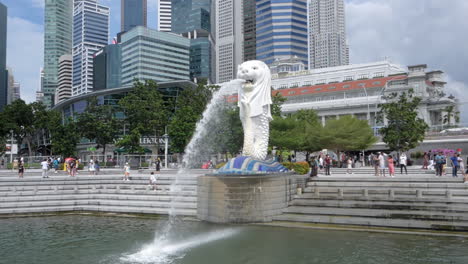 Herrliches-Panoramabild-Der-Melion-Park-Ikone-Von-Singapur