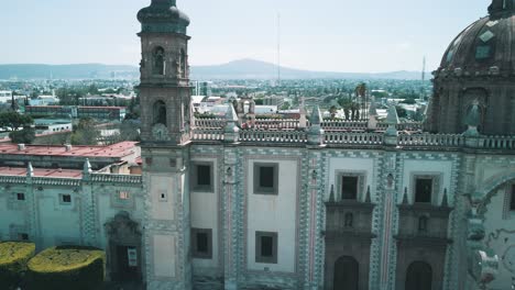 Frontal-facade-view-of-main-church-of-Queretaro