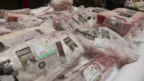 Paquetes-De-Carne-Importada-De-Nueva-Zelanda-Congelada-En-El-Evento-De-Exhibición-De-Importación-Y-Exportación-De-Carne