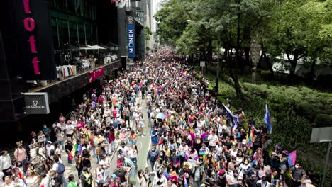 drone-shot-of-a-crowd-marching-in-the-mexico-city-pride-parade