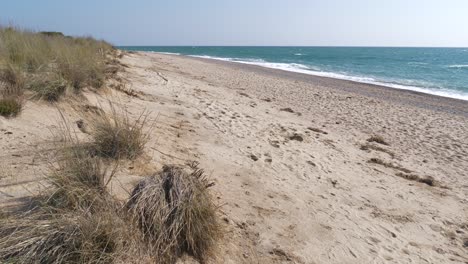 Beach-of-Catalonia,-Malgrat-de-Mar