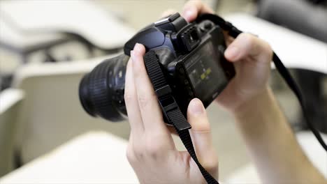 Photo-student-setting-up-camera
