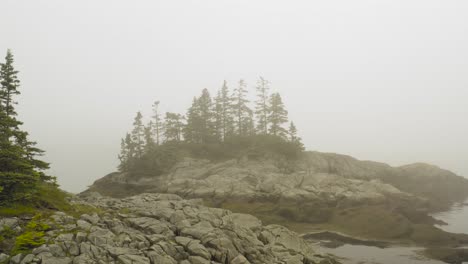 Western-Head-Preserve-ascending-aerial-over-foggy-coastline