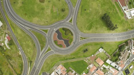 Drone-footage-of-the-Ponta-Delgada-roundabout-joining-the-Regional-da-Ribeira-Grande-roads-together