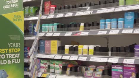 Restricted-supermarket-corona-virus-panic-buying-shoppers-limited-stock-on-store-shelves