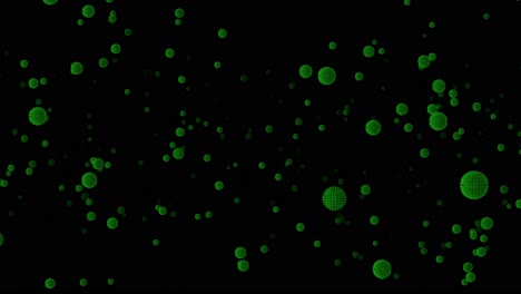 Virus-cells-floating-on-a-black-background---copyspace-for-text,-title-or-as-a-layer