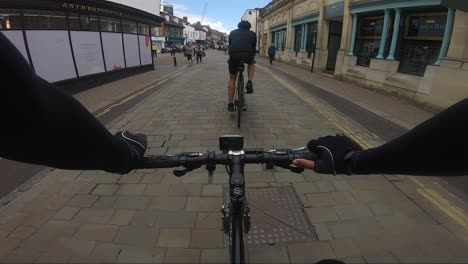 POV-Cycling-Through-Market-Place-In-St-Albans