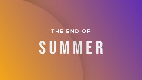 End-of-summer-text-template-animation