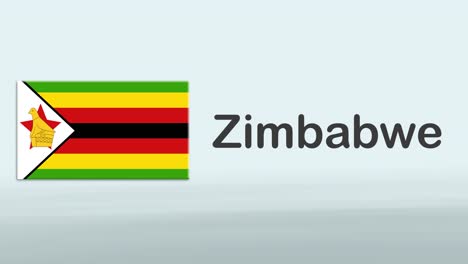 3d-Presentation-promo-intro-in-white-background-with-a-colorful-ribon-of-the-flag-and-country-of-Zimbabwe