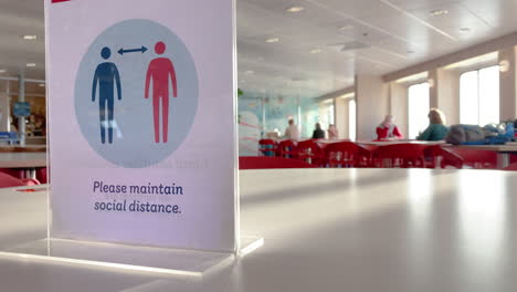 A-sign-in-the-dining-area-on-board-a-Stena-Line-ferry-to-Sweden