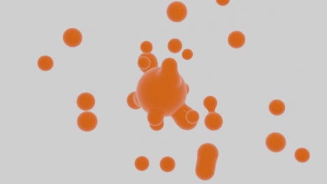 Orange-metaball-3d-footage