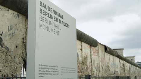 Berlin-Wall-Monument-Sign-at-Historic-Place-and-Former-Border