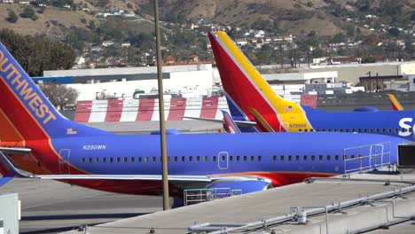Southwest-Airlines-planes-at-airport