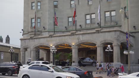 Fairmont-Chateau-Laurier-Hotel-entrance-on-summer-day-in-Ottawa-Ontario-Canada