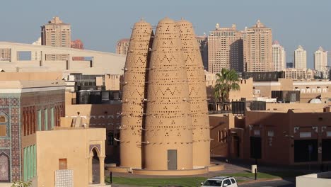 Pigeon-towers-have-been-designed-to-collect-pigeon-droppings,-which-make-up-fertilizer-for-local-farms