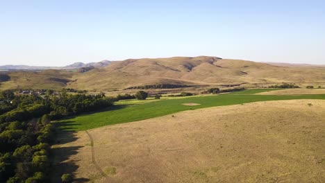 Abgelegene-Argentinische-Landschaft,-Luftpanorama-Der-Hügel-Der-Sierra-De-La-Ventana