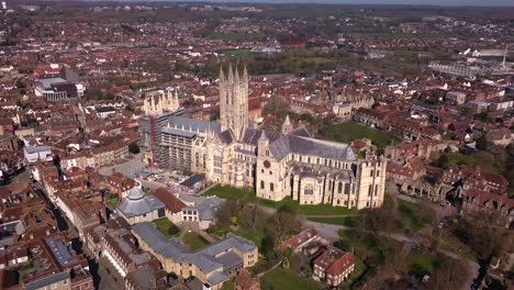 Luftaufnahme-Der-Kathedrale-Von-Canterbury-In-Canterbury,-Kent
