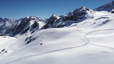 Mittlerer-Winter-In-Tirol,-österreichische-Alpen