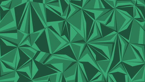 Animación-De-Fondo-En-Bucle-De-Formas-Geométricas-Abstractas-De-Color-Verde-Esmeralda