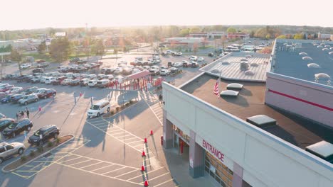 Aerial-of-Costco-store-entrance