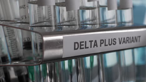 Reagenzglas-Probenfläschchenständer-Der-Delta-Plus-Variante