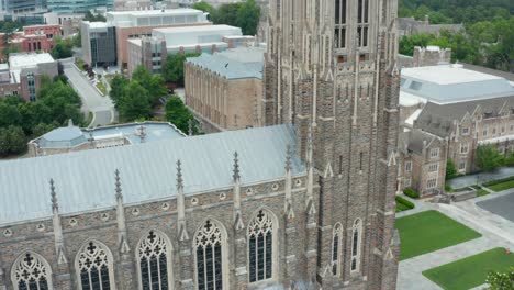 Tilt-up-reveals-Duke-Chapel-on-University-Campus