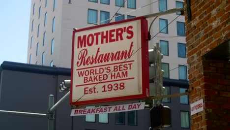 Mothers-Restaurant-New-Orleans-Sign-Day