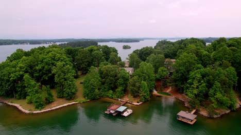 Luftaufnahme-Von-Lake-Keowee,-Sc,-Lake-Keowee,-South-Carolina