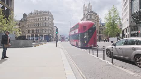 Dolly-forward-gimbal-shot-of-New-London-Bus-in-Central-London