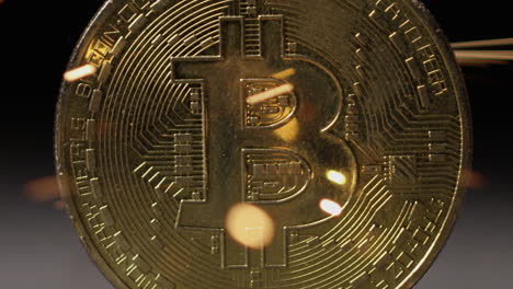 Cryptocurrency-on-the-block-chain---close-up-of-bitcoin-altcoin-physical-coins-in-dynamic-setting