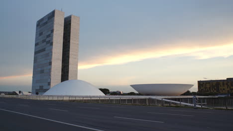Nationalkongress,-Auf-Dem-Sich-Die-Abgeordnetenkammer-Und-Der-Bundessenat-Brasiliens-Befinden