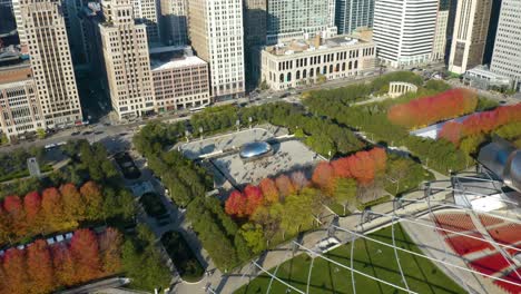 The-Bean-in-Downtown-Chicago,-Illinois