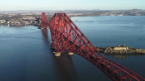 Aerial-view-of-the-Forth-Rail-Bridge-with-Inchgarvie-in-the-background