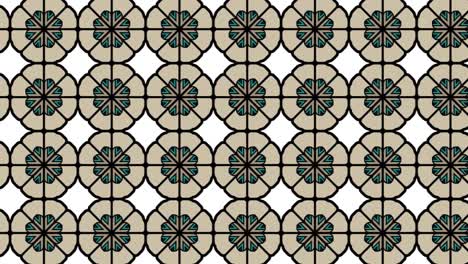 El-Colorido-Patrón-Geométrico-De-Mosaicos-Repetidos-Está-Mayoritariamente-En-Tono-Gris
