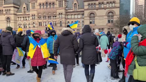 Kanada,-27.-Januar-2022:-Menschen-Protestieren-Gegen-Die-Russische-Invasion
