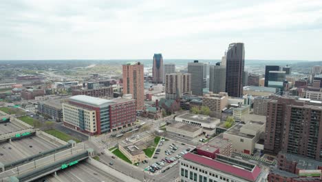Drone-aerial-view-of-downtown-St