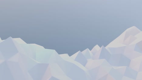 White-triangle-low-poly-background-with-blue-sky