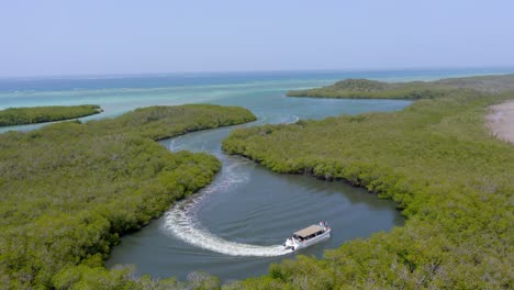 Tourist-boat-cruises-in-coastal-mangroves-of-Monte-Cristi-National-Park