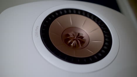 Close-Up-View-Of-Vibrating-KEF-LS50-Meta-Speaker-Diaphragm