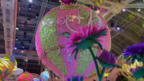 Las-Vegas-Bellagio-hotel-and-casino's-2022-colorful-and-fragrant-Spring-display-inside-their-conservatory-and-botanical-garden