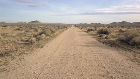 A-lonely-person-stands-all-alone-on-a-deserted-road-in-the-desert