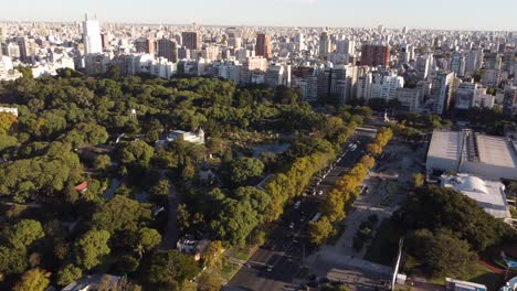 Städtische-Grünflächen-In-Der-Gegend-Von-Palermo,-Enklave-Buenos-Aires,-Luftaufnahme