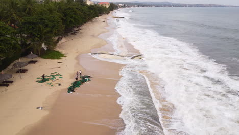 Coastal-Erosion-Caused-By-Typhoon-In-A-Beach-Resort