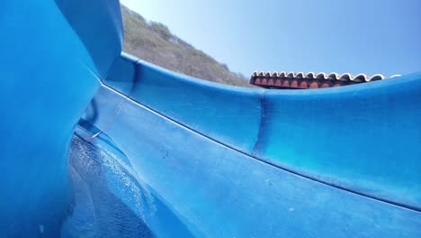 Going-down-the-slip-and-slide-at-the-water-park