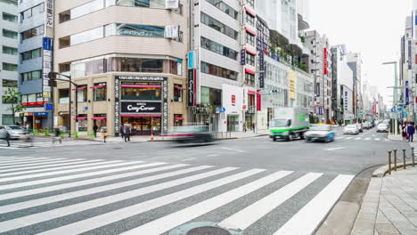 timelapse-at-Ginza-district-in-Tokyo,-Japan